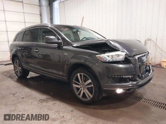2013 Audi Q7 Premium Plus z VIN WA1LGAFE5DD005527, wystawiony jako IAAI lot #42616487 z przebiegiem 113 552 mil mil oraz . Historia ofert i sprzedaży dostępna na DreamBid. Obrazek 1.