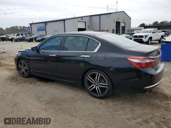 2016 Honda Accord Sport with VIN 1HGCR2F57GA209484, listed as a Copart auction lot 50388055 with 218,064 mi miles and Salvage Title. Bid and sale history available at DreamBid. Image 2.