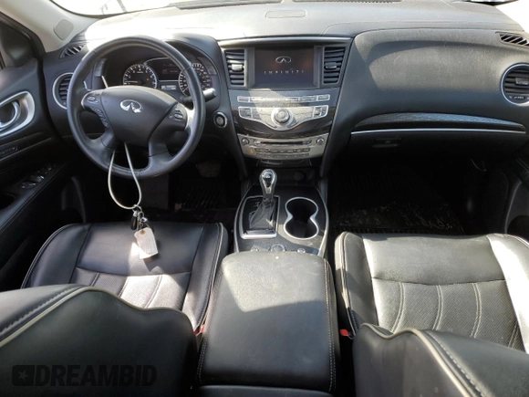 2017 Infiniti QX60 with VIN 5N1DL0MM9HC526137, listed as a Copart auction lot 51822775 with 108,899 mi miles and Salvage Title. Bid and sale history available at DreamBid. Image 8.