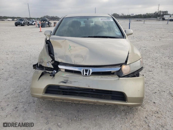 2007 Honda Civic Sdn LX with VIN 1HGFA165X7L141765, listed as a Copart auction lot 49260905 with 220,049 mi miles and Salvage Title. Bid and sale history available at carsss.com. Image 5.
