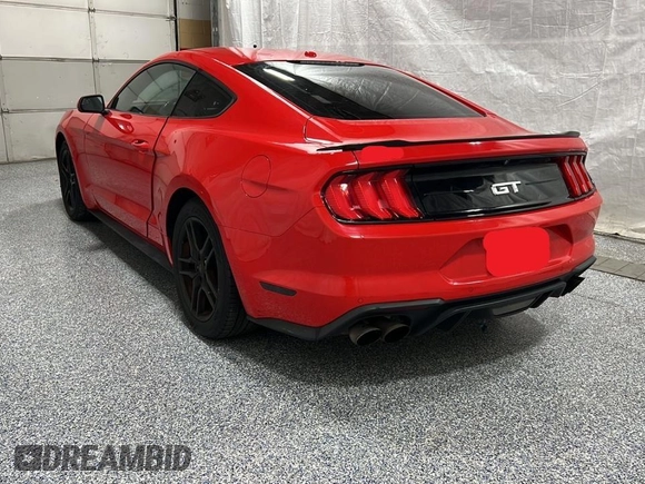 2019 Ford Mustang GT with VIN 1FA6P8CF8K5118569, listed as a Copart auction lot 55095225 with 90,313 mi miles and Clean Title. Bid and sale history available at carsss.com. Image 3.