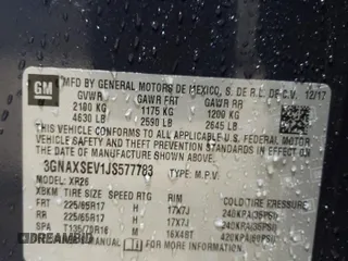 2018 Chevrolet Equinox LT with VIN 3GNAXSEV1JS577783, listed as a Copart auction lot 51787045 with 113,233 mi miles and Salvage Title. Bid and sale history available at carsss.com. Image 13.