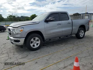 2022 Ram 1500 Big Horn with VIN 1C6SRFBT4NN327673, listed as a Copart auction lot 61182355 with 6,846 mi miles and Salvage title. Bid and sale history available at DreamBid. Image 1.