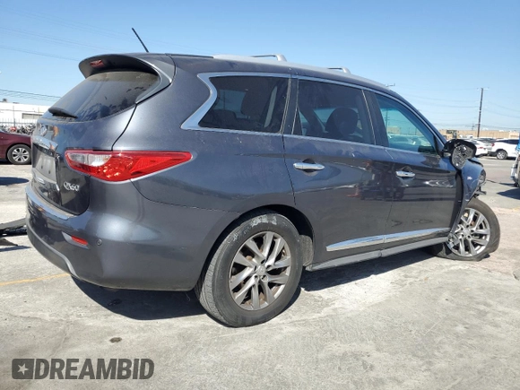 2014 Infiniti QX60 z VIN 5N1AL0MN9EC530258, wystawiony jako Copart lot #57325135 z przebiegiem 109 970 mil mil oraz Szkoda całkowita • Salvage title. Historia ofert i sprzedaży dostępna na DreamBid. Obrazek 3.