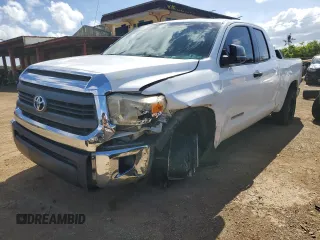 2015 Toyota Tundra SR z VIN 5TFRM5F19FX090015, wystawiony jako Copart lot #51510995 z przebiegiem 77 272 mil mil oraz Szkoda całkowita • Salvage title. Historia ofert i sprzedaży dostępna na DreamBid. Obrazek 1.