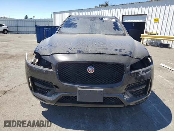 2018 Jaguar F-Pace 30t R-Sport with VIN SADCL2GX4JA329965, listed as a Copart auction lot 67172964 with 87,060 mi miles and Salvage title. Bid and sale history available at DreamBid. Image 5.
