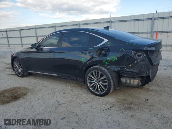 2017 Genesis G80 Ultimate z VIN KMHGN4JF2HU183072, wystawiony jako Copart lot #81121214 z przebiegiem 127 888 mil mil oraz Szkody całkowita. Historia ofert i sprzedaży dostępna na DreamBid. Obrazek 2.