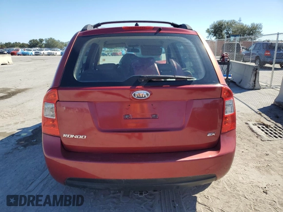 2008 Kia Rondo LX with VIN KNAFG525487209835, listed as a Copart auction lot 76913274 with 148,341 mi miles and Salvage Title. Bid and sale history available at carsss.com. Image 6.