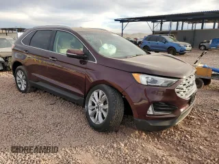 2019 Ford Edge Titanium with VIN 2FMPK4K96KBB80142, listed as a Copart auction lot 84847814 with 75,602 mi miles and Salvage title. Bid and sale history available at DreamBid. Image 4.