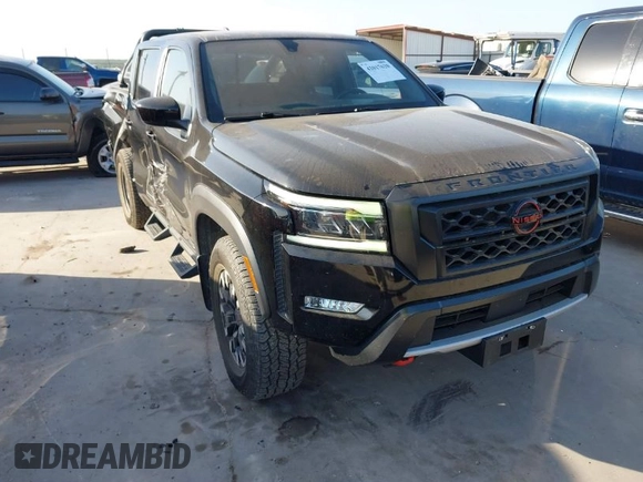 2022 Nissan Frontier S with VIN 1N6ED1EK2NN677116, listed as a IAAI auction lot 42017620 with 14,653 mi miles. Bid and sale history available at carsss.com. Image 1.