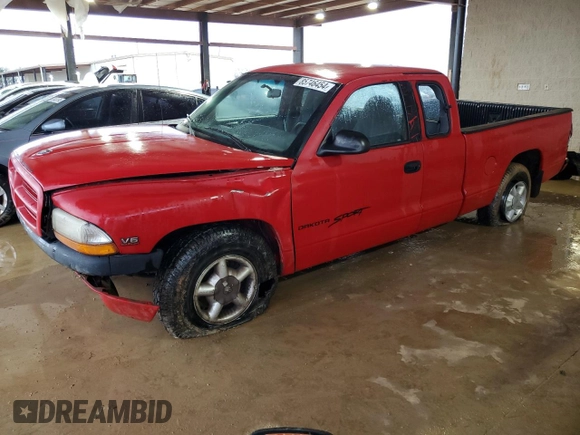 1999 Dodge Dakota SLT with VIN 1B7GL22X4XS210675, listed as a Copart auction lot 85746454 with 203,884 mi miles and Salvage Title. Bid and sale history available at carsss.com. Image 1.