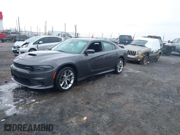 2021 Dodge Charger GT with VIN 2C3CDXHG4MH581181, listed as a IAAI auction lot 41614298 with 79,024 mi miles and . Bid and sale history available at DreamBid. Image 2.