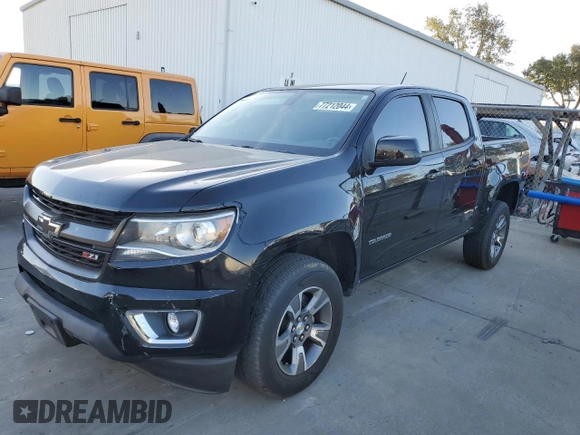 2019 Chevrolet Colorado 2WD Z71 with VIN 1GCGSDEN1K1314774, listed as a Copart auction lot 77212044 with 74,689 mi miles and Salvage Title. Bid and sale history available at carsss.com. Image 1.