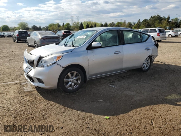 2013 Nissan Versa S Plus with VIN 3N1CN7AP6DL884718, listed as a Copart auction lot 55601705 with 65,622 mi miles and Salvage title. Bid and sale history available at DreamBid. Image 1.