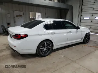 2022 BMW 5 Series 530i xDrive with VIN WBA13BJ04NWX53277, listed as a Copart auction lot 52606425 with 54,944 mi miles and Salvage Title. Bid and sale history available at DreamBid. Image 3.