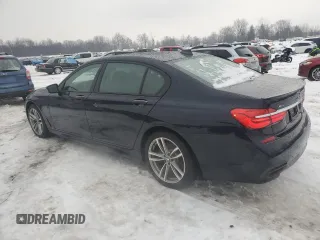 2018 BMW 7 Series 750i xDrive with VIN WBA7F2C54JB238260, listed as a Copart auction lot 89202965 with 51,634 mi miles and Salvage Title. Bid and sale history available at carsss.com. Image 2.