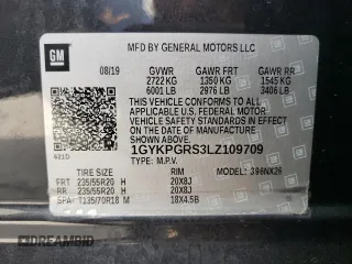2020 Cadillac XT6 AWD Sport z VIN 1GYKPGRS3LZ109709, wystawiony jako Copart lot #75341924 z przebiegiem 60 420 mil mil oraz Szkoda całkowita • Salvage title. Historia ofert i sprzedaży dostępna na DreamBid. Obrazek 13.