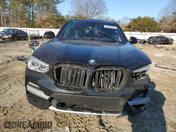 2019 BMW X3 xDrive30i with VIN 5UXTR9C54KLP89901, listed as a Copart auction lot 42340375 with 0 mi miles and Salvage Title. Bid and sale history available at carsss.com. Image 5.