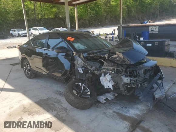 2024 Nissan Sentra SV with VIN 3N1AB8CV6RY256508, listed as a Copart auction lot 53729815 with 25,274 mi miles and Clean Title. Bid and sale history available at DreamBid. Image 4.