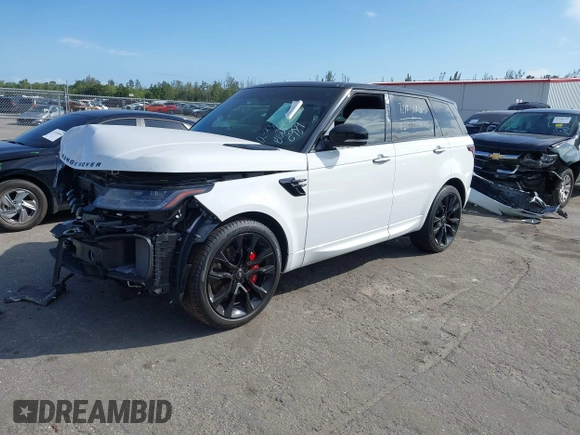 2021 Land Rover Range Rover Sport HST with VIN SALWS2RU5MA760939, listed as a IAAI auction lot 41263100 with 66,712 mi miles. Bid and sale history available at carsss.com. Image 2.