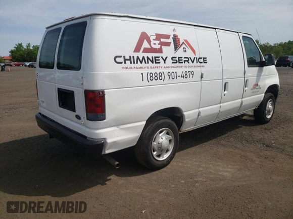 2014 Ford Econoline Cargo Commercial with VIN 1FTNE1EW3EDA66746, listed as a Copart auction lot 56550355 with 176,493 mi miles and Salvage title. Bid and sale history available at DreamBid. Image 3.