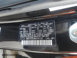 2021 Hyundai Tucson Sport with VIN KM8J3CAL8MU395156, listed as a Copart auction lot 71755544 with 32,340 mi miles and Non Repairable. Bid and sale history available at carsss.com. Image 14.