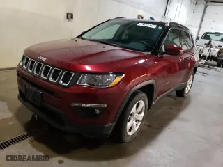 2020 Jeep Compass Latitude with VIN 3C4NJDBB0LT229343, listed as a Copart auction lot 50105875 with 24,466 mi miles and Clean Title. Bid and sale history available at carsss.com. Image 1.
