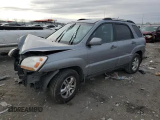 2005 Kia Sportage LX with VIN KNDJE723X57064082, listed as a Copart auction lot 86177214 with Not Provided miles and Salvage Title. Bid and sale history available at carsss.com. Image 1.