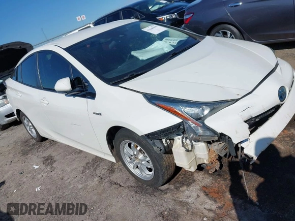 2018 Toyota Prius Two with VIN JTDKBRFU5J3076265, listed as a IAAI auction lot 41646990 with 216,021 mi miles. Bid and sale history available at carsss.com. Image 1.