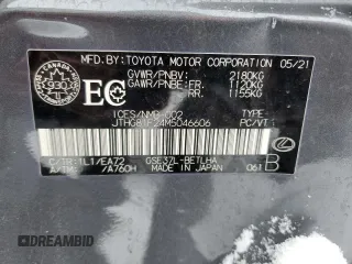2021 Lexus IS with VIN JTHG81F24M5046606, listed as a Copart auction lot 43003795 with 95,641 mi miles and Salvage Title. Bid and sale history available at carsss.com. Image 12.