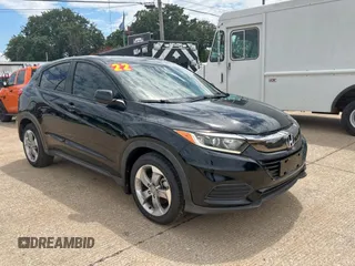 2022 Honda HR-V LX with VIN 3CZRU5H3XNM728544, listed as a Copart auction lot 64108095 with 49,039 mi miles and Salvage title. Bid and sale history available at DreamBid. Image 1.