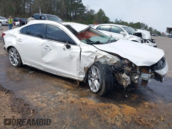 2015 Mazda 6 i Touring with VIN JM1GJ1V65F1176804, listed as a IAAI auction lot 41739500 with Not Provided miles. Bid and sale history available at carsss.com. Image 1.