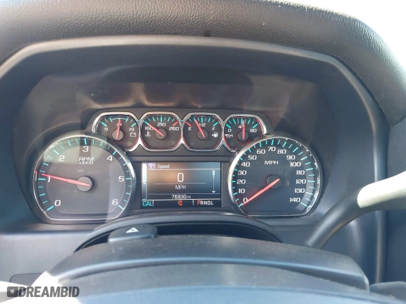 2017 Chevrolet Silverado 1500 LT with VIN 1GCVKREC9HZ368336, listed as a IAAI auction lot 41678490 with 76,930 mi miles. Bid and sale history available at carsss.com. Image 7.