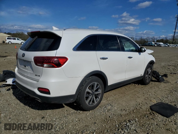 2019 Kia Sorento EX z VIN 5XYPHDA54KG533829, wystawiony jako Copart lot #52804435 z przebiegiem 121 139 mil mil oraz Szkoda całkowita • Salvage title. Historia ofert i sprzedaży dostępna na DreamBid. Obrazek 3.