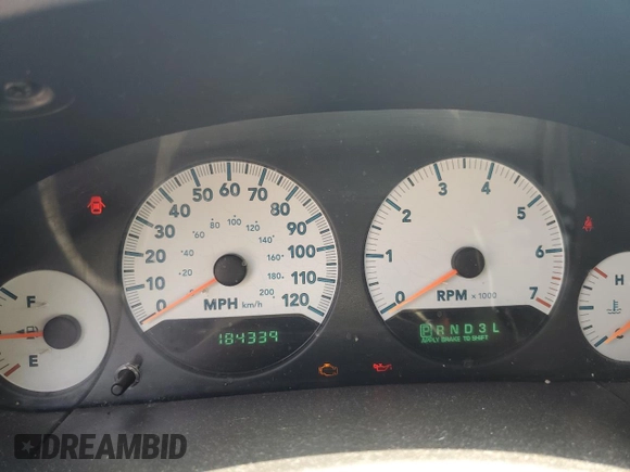 2005 Dodge Caravan SXT with VIN 2D4GP44L75R580045, listed as a Copart auction lot 59281875 with 184,339 mi miles and Salvage title. Bid and sale history available at DreamBid. Image 9.