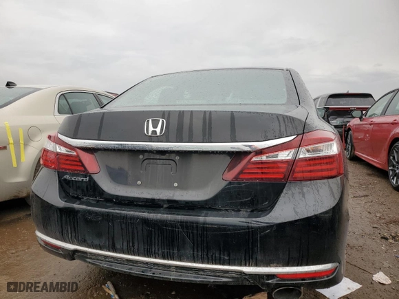 2017 Honda Accord Sedan LX with VIN 1HGCR2F33HA166617, listed as a Copart auction lot 49408495 with 0 mi miles and Salvage Title. Bid and sale history available at carsss.com. Image 6.