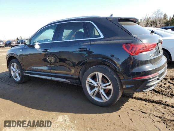 2021 Audi Q3 S line Premium Plus with VIN WA1EECF30M1117484, listed as a Copart auction lot 48607305 with 51,762 mi miles and Salvage Title. Bid and sale history available at DreamBid. Image 2.