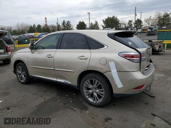 2013 Lexus RX 450h with VIN JTJZB1BA3D2008890, listed as a Copart auction lot 49958315 with 201,231 mi miles and Salvage title. Bid and sale history available at DreamBid. Image 2.