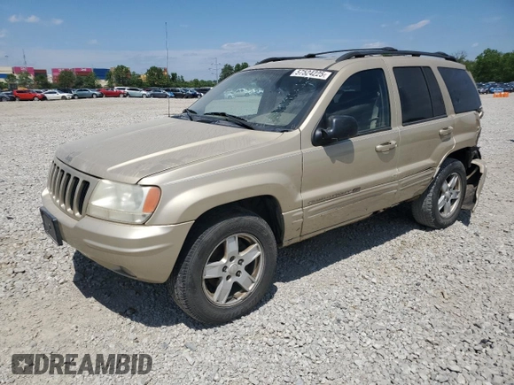 2000 Jeep Grand Cherokee Limited z VIN 1J4GW58N0YC272532, wystawiony jako Copart lot #57524225 z przebiegiem 238 921 mil mil oraz Szkoda całkowita • Salvage title. Historia ofert i sprzedaży dostępna na DreamBid. Obrazek 1.