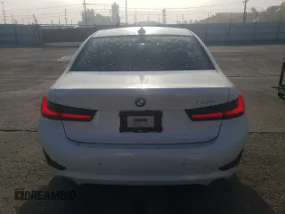 2019 BMW 3 Series 330i with VIN WBA5R1C56KFH02347, listed as a Copart auction lot 83674694 with 83,528 mi miles and Salvage Title. Bid and sale history available at carsss.com. Image 6.