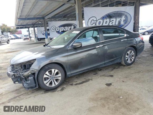 2014 Honda Accord Sedan LX with VIN 1HGCR2F35EA098896, listed as a Copart auction lot 53082635 with 148,008 mi miles and Salvage Title. Bid and sale history available at carsss.com. Image 1.
