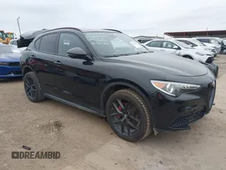 2019 Alfa Romeo Stelvio Ti with VIN ZASPAKBNXK7C44188, listed as a IAAI auction lot 41320657 with 89,927 mi miles and . Bid and sale history available at DreamBid. Image 1.