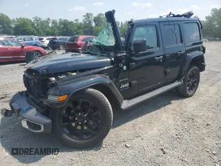 2023 Jeep Wrangler Sahara with VIN 1C4JJXP66PW513569, listed as a Copart auction lot 61044125 with Not provided miles and Salvage title. Bid and sale history available at DreamBid. Image 1.