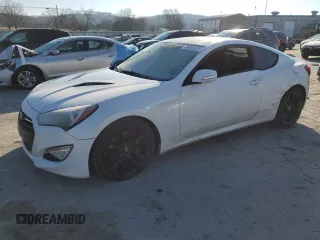2015 Hyundai Genesis Coupe R-Spec with VIN KMHHU6KJ0FU121737, listed as a Copart auction lot 86695224 with 130,076 mi miles and Salvage title. Bid and sale history available at DreamBid. Image 1.
