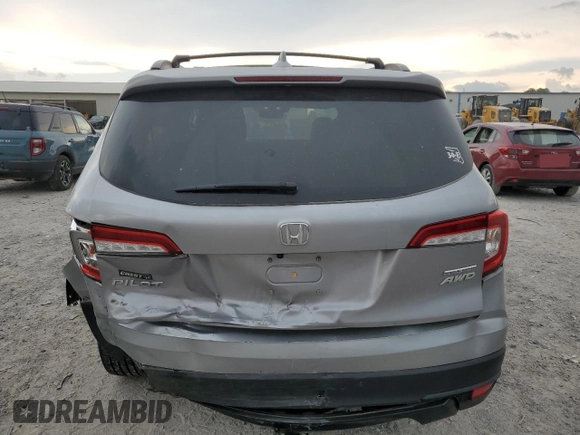 2022 Honda Pilot Special Edition with VIN 5FNYF6H28NB062393, listed as a Copart auction lot 62849025 with 81,565 mi miles and Salvage title. Bid and sale history available at DreamBid. Image 6.