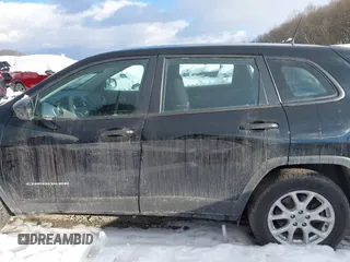 2017 Jeep Cherokee Sport with VIN 1C4PJMAB9HD215769, listed as a IAAI auction lot 41257530 with 110,935 mi miles. Bid and sale history available at carsss.com. Image 14.