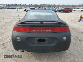 1997 Mitsubishi Eclipse RS with VIN 4A3AK34Y8VE129157, listed as a Copart auction lot 80552154 with 221,954 mi miles and Salvage Title. Bid and sale history available at carsss.com. Image 6.