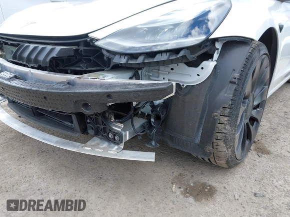 2021 Tesla Model 3 Performance with VIN 5YJ3E1EC2MF096681, listed as a IAAI auction lot 42068782 with 34,852 mi miles and . Bid and sale history available at DreamBid. Image 6.