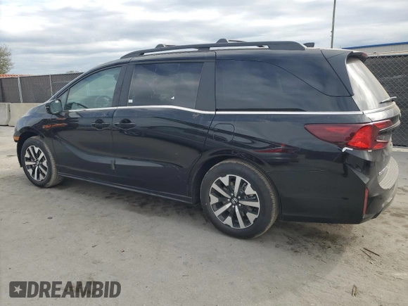 2025 Honda Odyssey EX-L with VIN 5FNRL6H64SB022808, listed as a Copart auction lot 88758565 with 6 mi miles and Salvage Title. Bid and sale history available at carsss.com. Image 2.