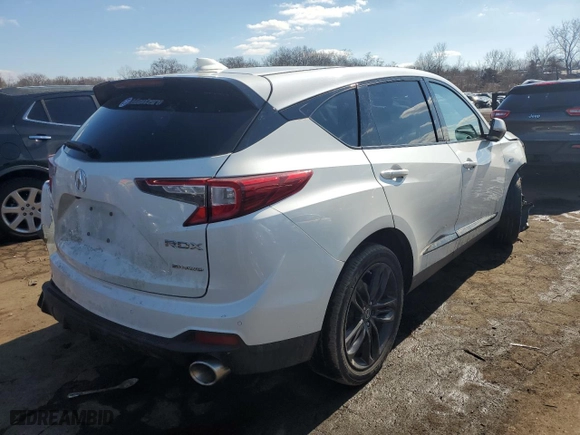 2019 Acura RDX w/A-Spec Pkg with VIN 5J8TC2H68KL016975, listed as a Copart auction lot 46504595 with 70,194 mi miles and Salvage Title. Bid and sale history available at carsss.com. Image 3.